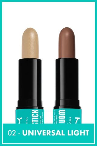 NYX Professional Makeup Wonder Stick Çift Taraflı Krem Kontür & Aydınlatıcı Stick - Universal Light