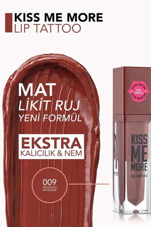 Flormar  Uzun Süre Kalıcı Mat Ruj - Kiss Me More - 009 Intense