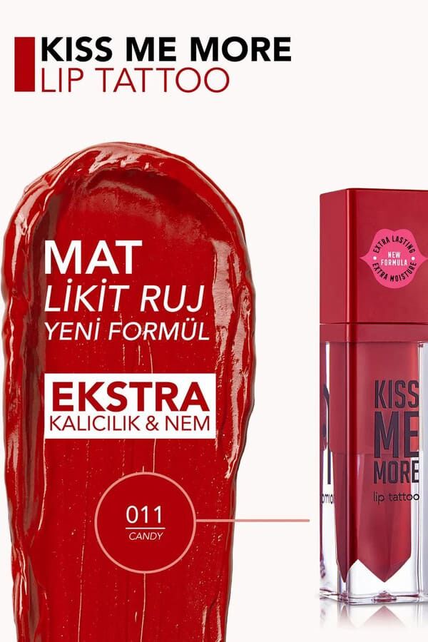 Flormar  Uzun Süre Kalıcı Mat Ruj - Kiss Me More - 011 Candy