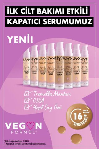 NYX Professional Makeup Bare With Me Kapatıcı Serum 5.5 Medium Golden Concealer