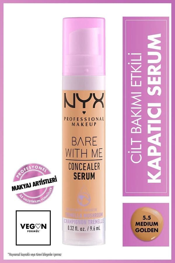 NYX Professional Makeup Bare With Me Kapatıcı Serum 5.5 Medium Golden Concealer