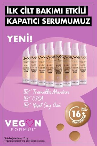 NYX Professional Makeup  Bare With Me Kapatıcı Serum 08 Sand Concealer