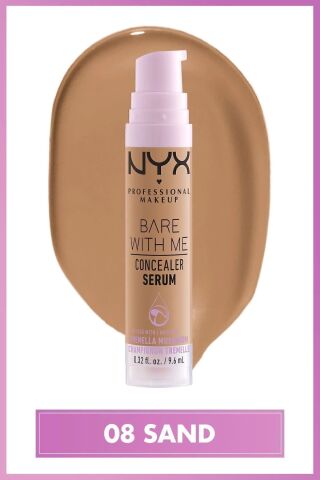 NYX Professional Makeup  Bare With Me Kapatıcı Serum 08 Sand Concealer