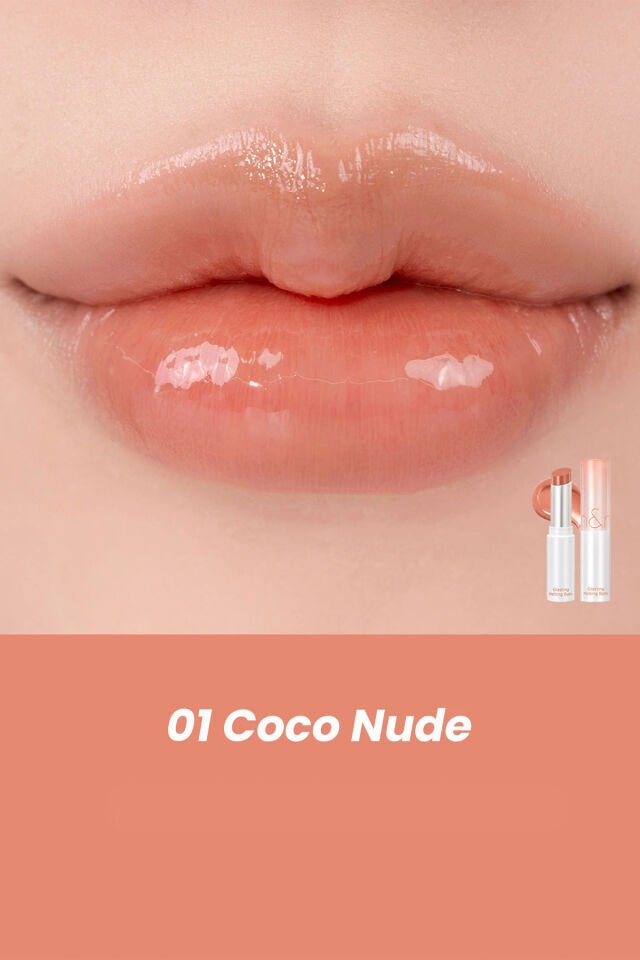 romand Glasting Melting Balm Parlak Görünümlü Renk Veren Dudak Balmı 01 Coco Nude (VİONİNE) 01 Coco Nude