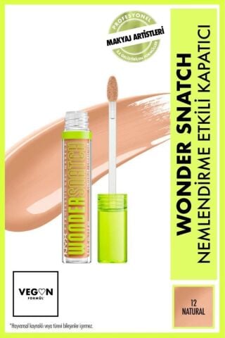 NYX Professional Makeup Wonder Snatch Nemlendirme Etkili Kapatıcı - 12 Natural