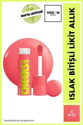 NYX Professional Makeup Fat Cheeks Islak Bitişli Likit Allık - 2 Fig Fizz