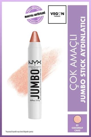 NYX Professional Makeup  Jumbo Face Stick | Çok Amaçlı Stick Aydınlatıcı - Coconut Cake