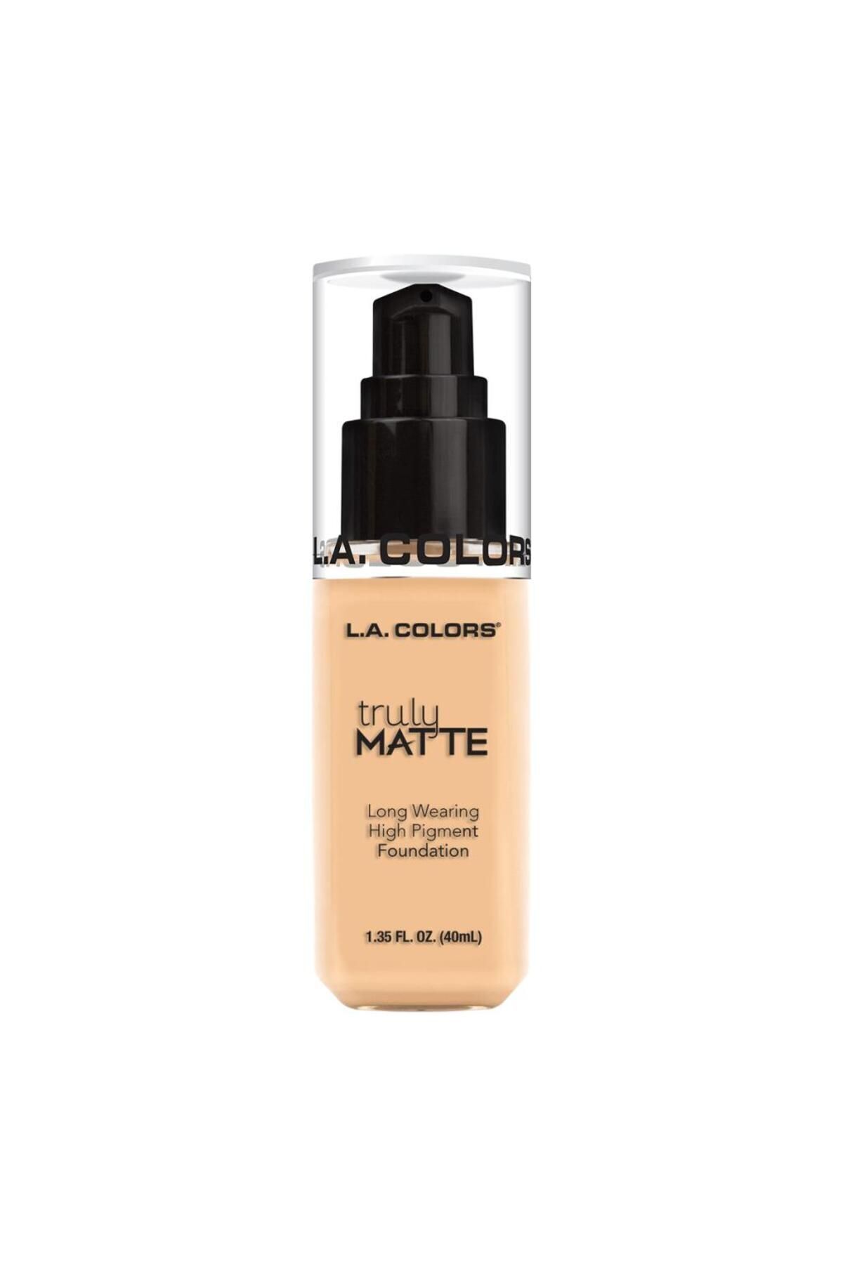 La Colors Truly Matte Fondöten-porcelaın 40ml