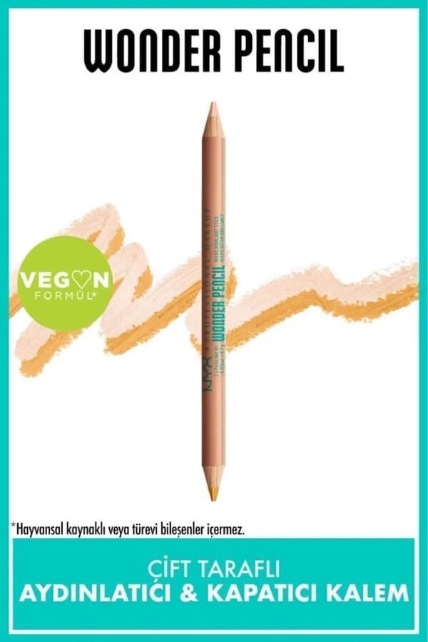 NYX Professional Makeup Wonder Pencil Çift Taraflı Aydınlatıcı & Kapatıcı Kalem - Deep