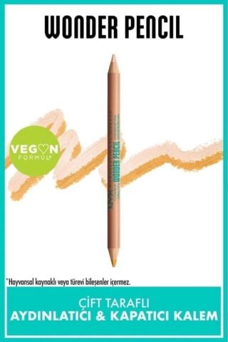 NYX Professional Makeup Wonder Pencil Çift Taraflı Aydınlatıcı & Kapatıcı Kalem - Deep