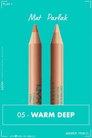 NYX Professional Makeup Wonder Pencil Çift Taraflı Aydınlatıcı & Kapatıcı Kalem - Warm Deep