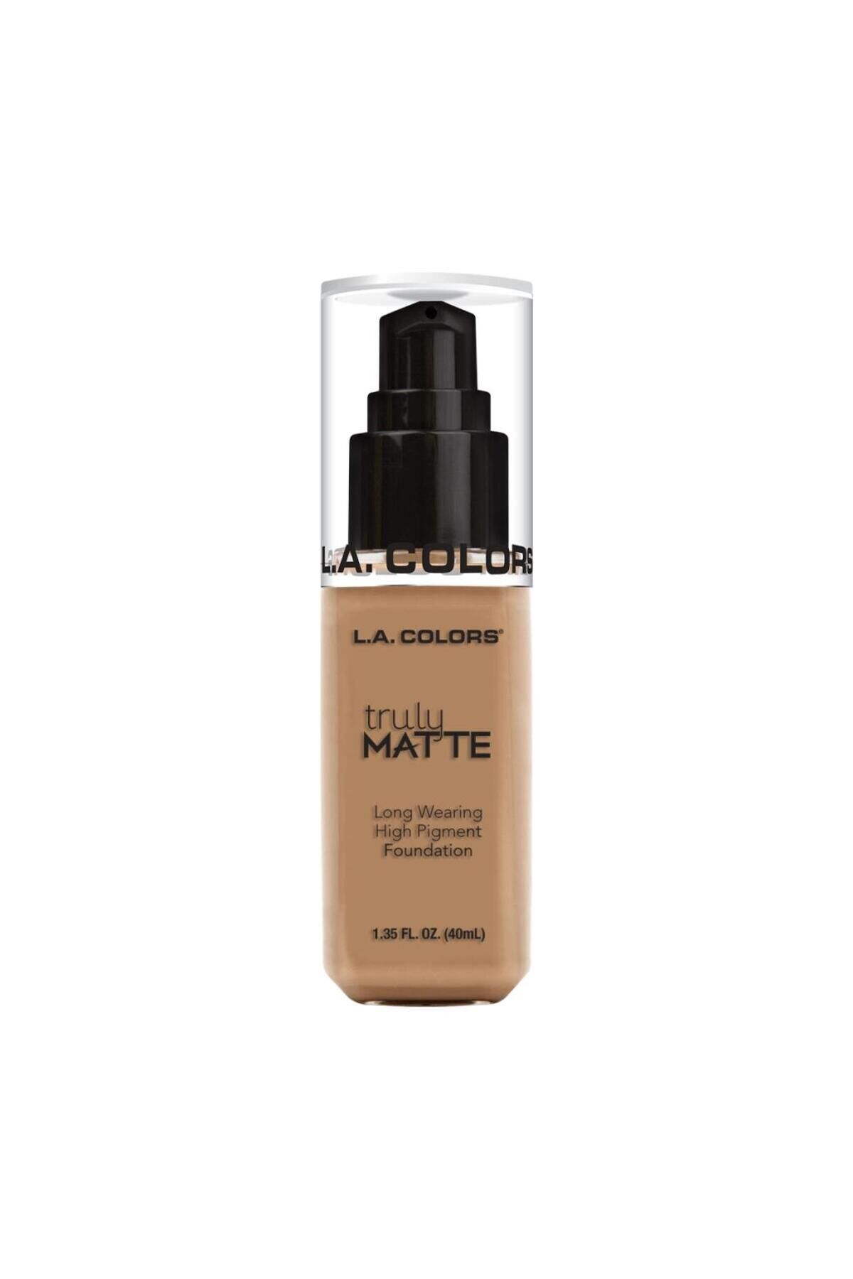 La Colors Truly Matte Fondöten-Sand 40Ml