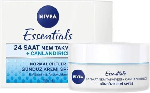 Nivea Essentials 24 Saat Nem Takviyesi Canlandırıcı Yüz Kremi 50ml Normal