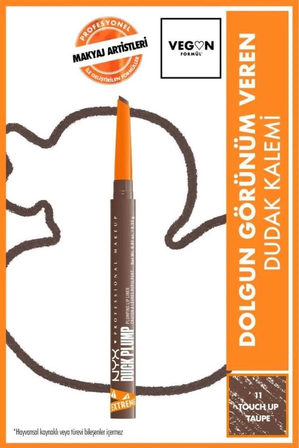 NYX Professional Makeup Duck Plump Dolgun Görünüm Veren Dudak Kalemi - 11 Touch Up Taupe