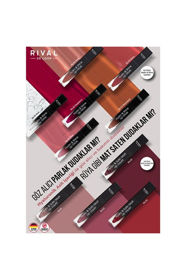 - Dudak Parlatıcı Hydro & Shine - No:02 Raspberry - 7 ml