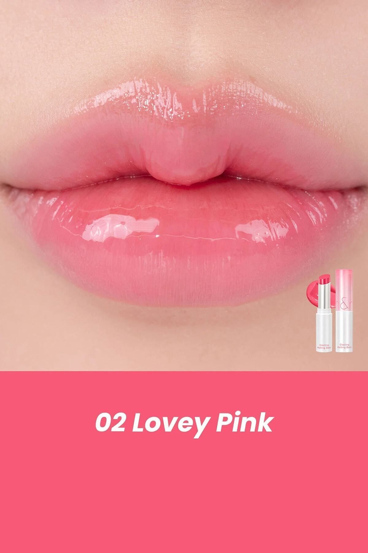 Glasting Melting Balm Parlak Görünümlü Renk Veren Dudak Balmı 02 Lovey Pink
