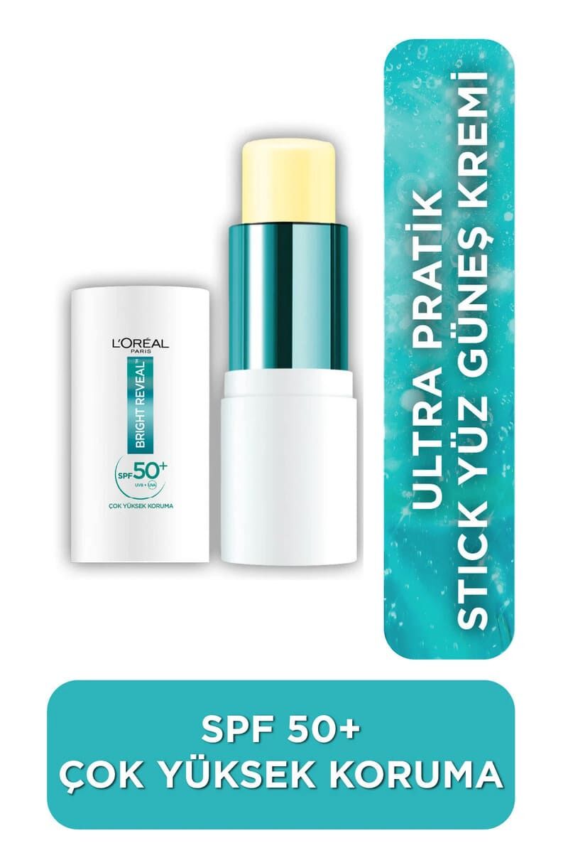L'Oreal Paris Bright Reveal Spf 50+ Ultra Koruyucu Ultra Pratik Stick Yüz Güneş Kremi 9 ml