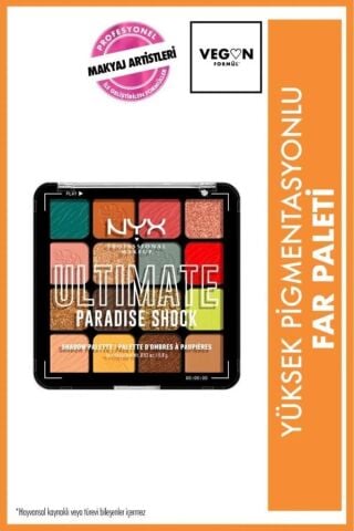 NYX Professional Makeup Ultimate Shadow Palette Paradise Shock Göz Farı Paleti