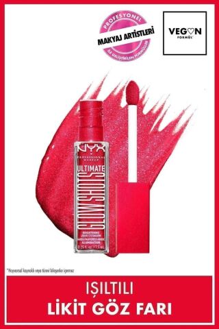 NYX Professional Makeup  Ultimate Glow Shots Işıltılı Likit Göz Farı - 19 Strawberry Stacked
