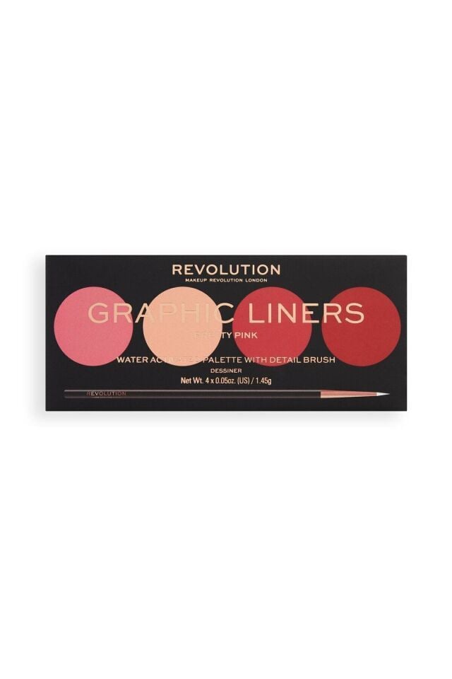 Revolution Su Bazlı Graphic Liner Palet Pretty Pink