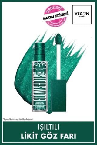 NYX Professional Makeup Ultimate Glow Shots Işıltılı Likit Göz Farı - 22 Watermelon Wealth