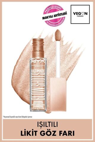 NYX Professional Makeup Ultimate Glow Shots Işıltılı Likit Göz Farı - 05 Highkey Lychee