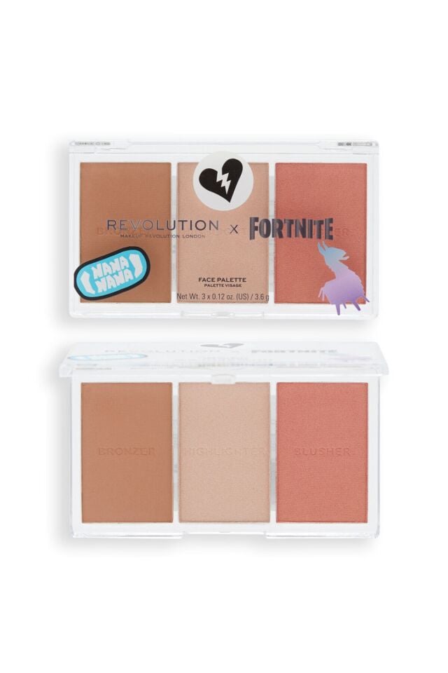 X Fortnite Sculpt Face Palette Kontur Paleti - Allık, Bronzer, Aydınlatıcı