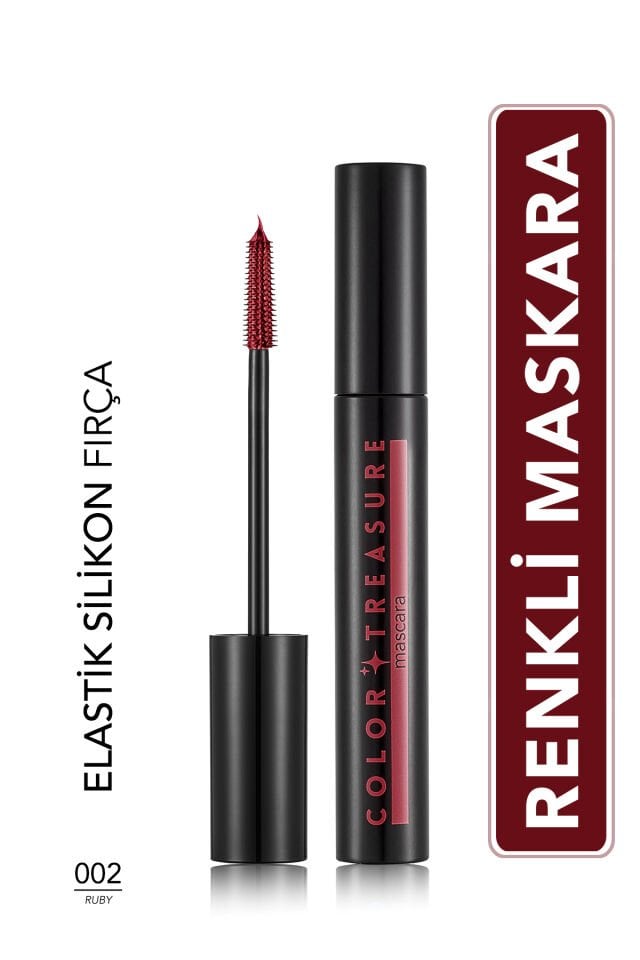 Flormar Color Treasure Renkli Maskara -  002 Ruby