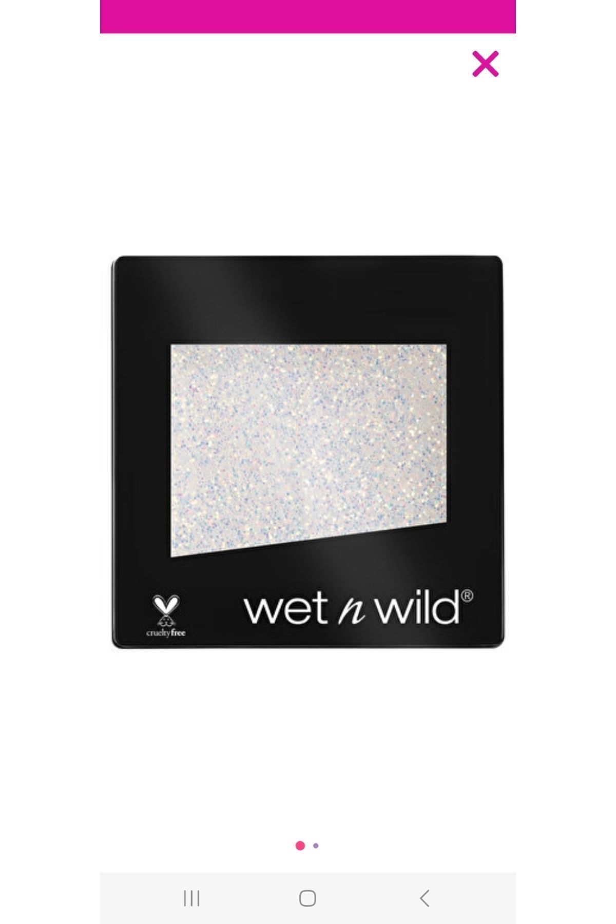 Wet n Wild Color Icon Glitter Tekli Göz Farı Bleached Color E351C