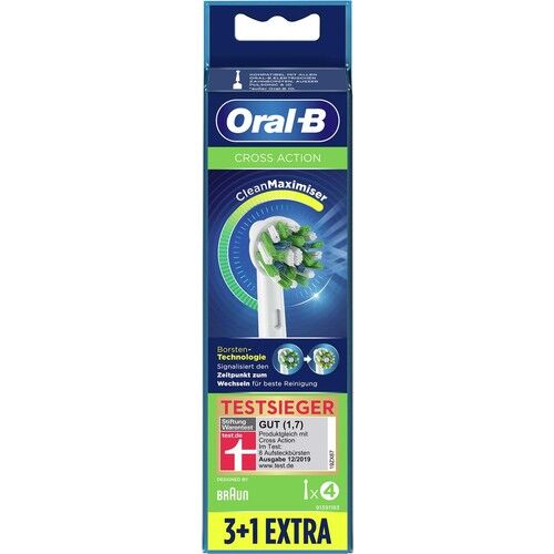 Oral-B Cross Action 3+1 Cleanmaximizer Teknolojili Yedek Fırça Başlığı