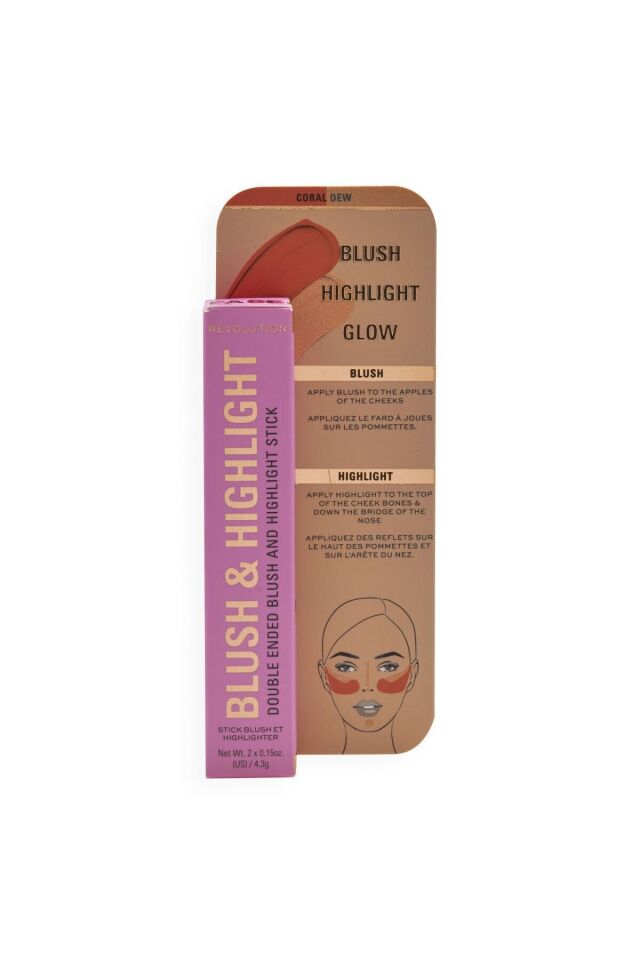 Allık Ve Aydınlatıcı Stick Coral Dew