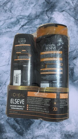 Elseve Arginine Direnç x 3  Şampuan 600 Ml + 175 Bakım Kremi