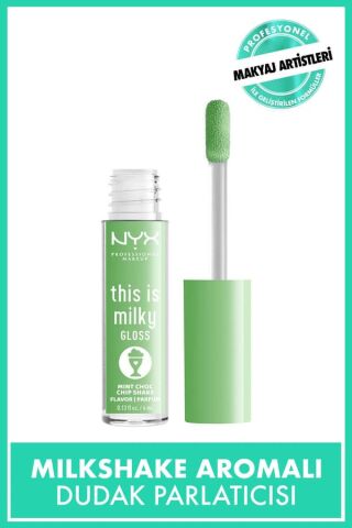 NYX Professional Makeup This Is Milky Gloss Dudak Parlatıcısı - Mint Choc Chip Shake