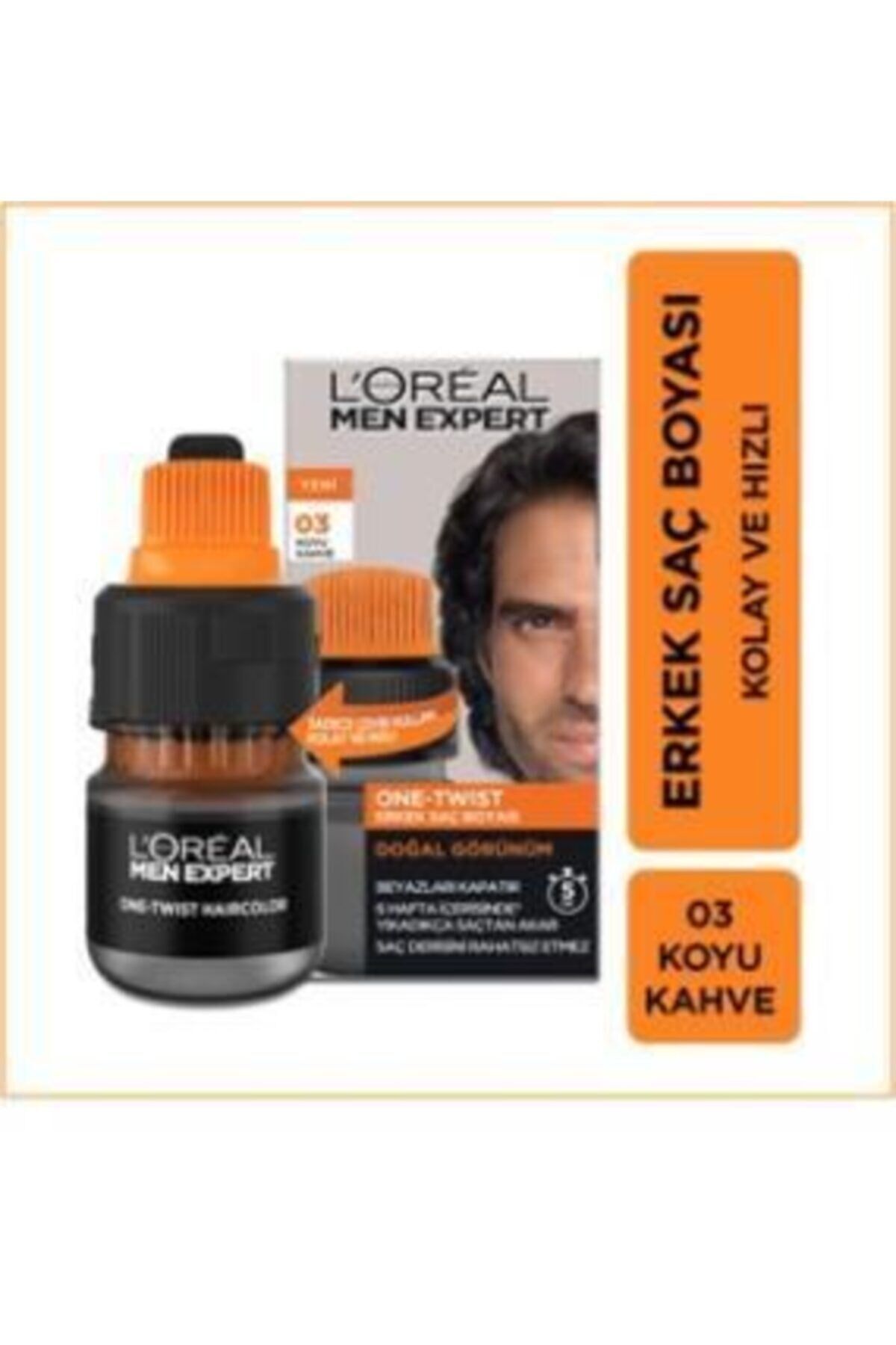 Men Expert One-twist Hair Color 03 Koyu Kahve
