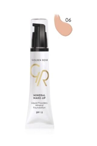 Golden Rose  Mineral Fondöten - Liquid Powder Mineral Foundation Spf 15 No: 06