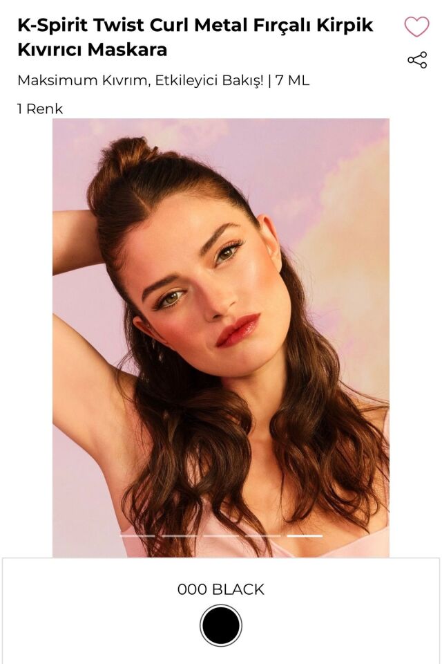 K-Spirit Twist Curl Metal Fırçalı Kirpik Kıvırıcı Maskara