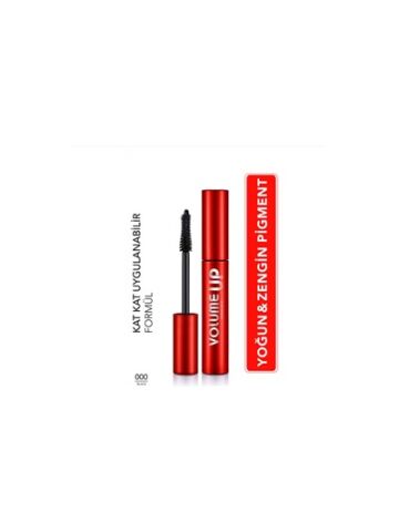 Flormar Volume Up Mascara Yoğun Hacim ve Lifting Etkili Kat Kat Uygulanabilir Maskara