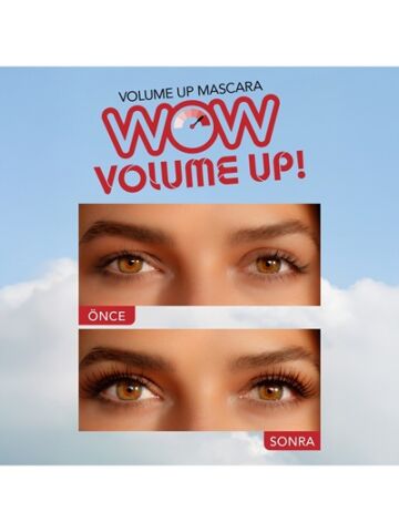 Flormar Volume Up Mascara Yoğun Hacim ve Lifting Etkili Kat Kat Uygulanabilir Maskara