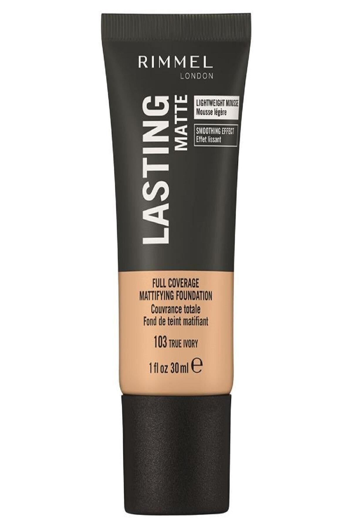 Rimmel London Lasting Matte Foundation 103 True Ivory