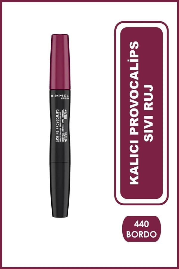 Rimmel London  Kalıcı Provocalips Sıvı Ruj - 440 - Bordo Swoon