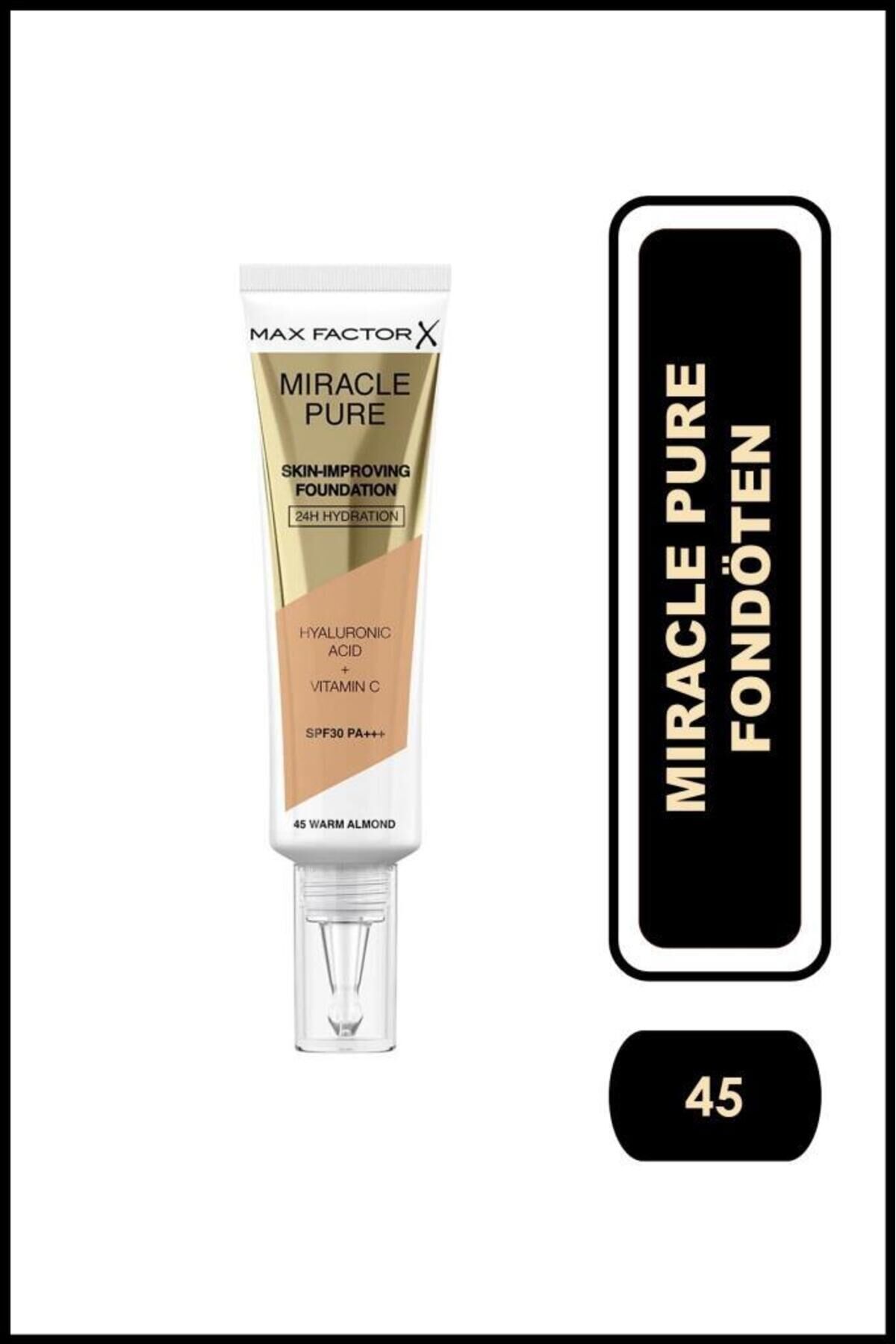 Mıracle Pure Fondöten 45 Warm Almond