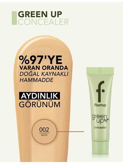 Flormar Green Up Concealer - 002 Beige