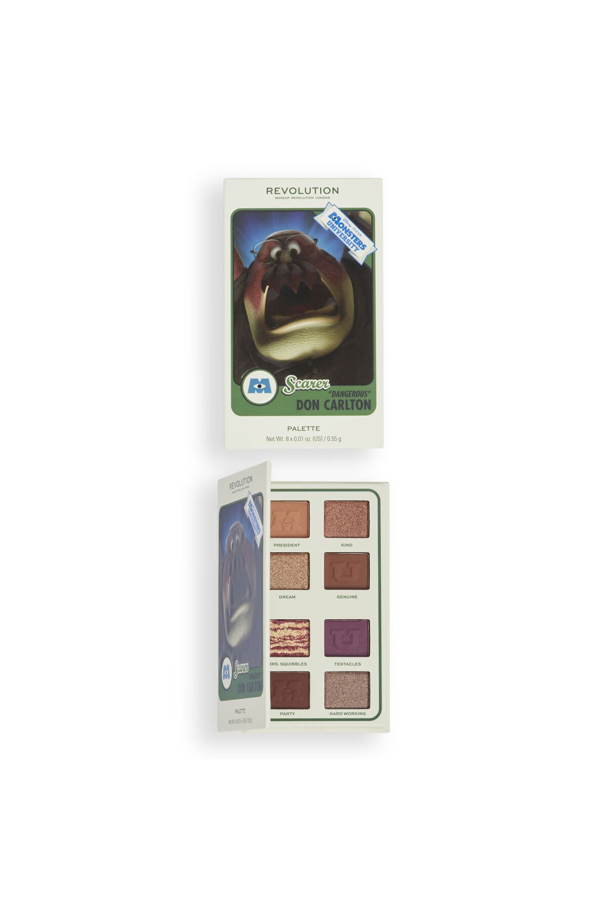 Disney Pixar’s Monsters University and Revolution Don Carlton Eyeshadow Palette - Far Paleti