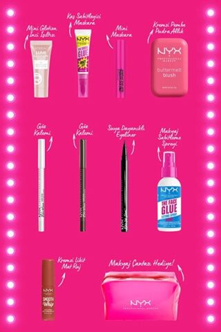 NYX Professional Makeup Tüm Ürünlerim Çantamda Makyaj Seti