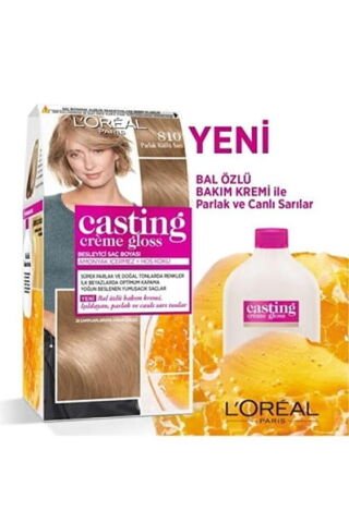L'Oreal Paris Saç Boyası - Casting Creme Gloss - 810 Parlak Küllü Sarı