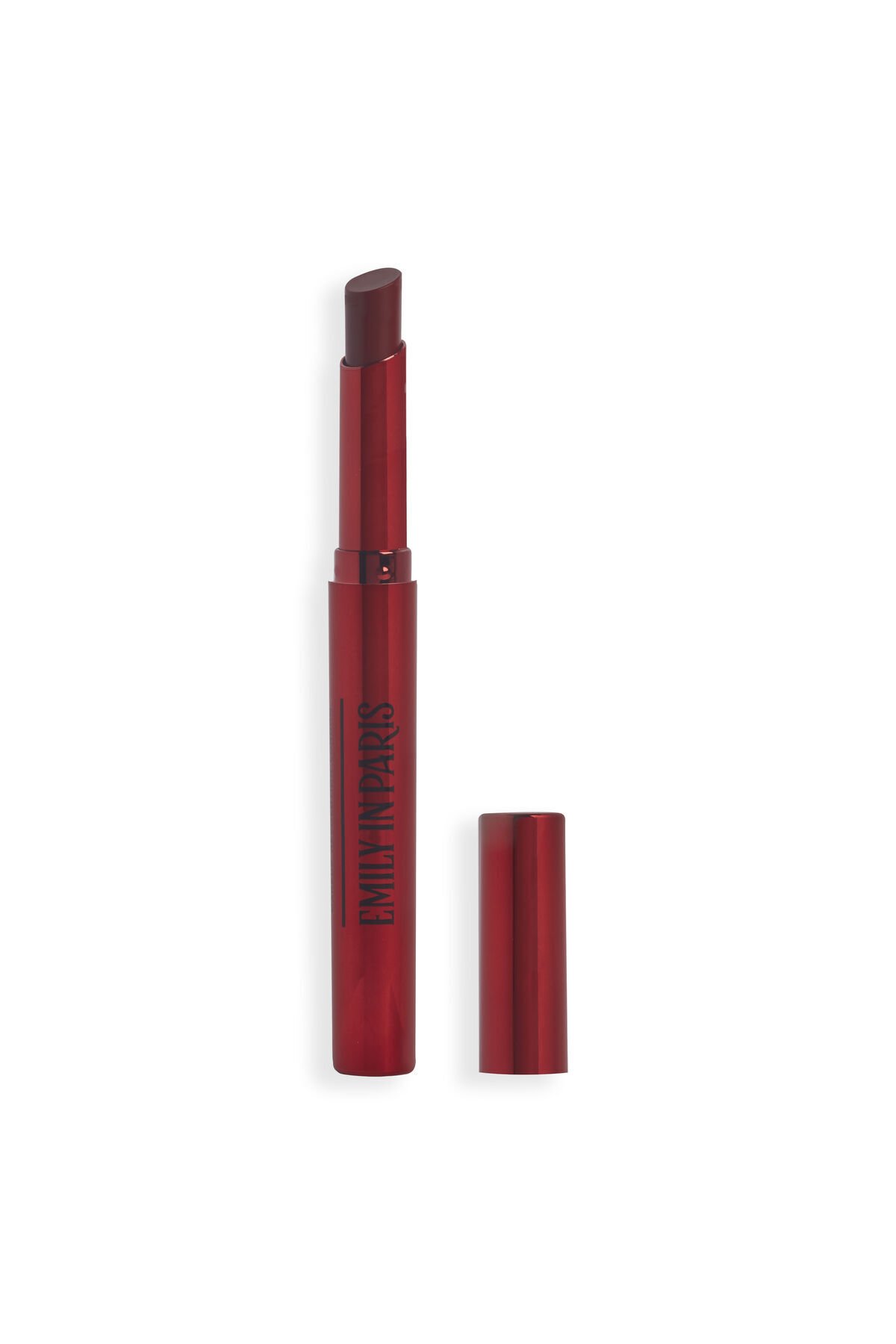 Revolution  X Emily In Paris Just A Kiss Cream Lipstick Emily Taupe Nude - Ruj Emily