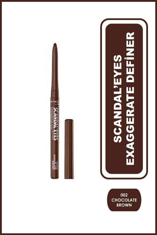 Rimmel London Kahve Eyeliner - Scandal'eyes Exaggerate Definer 002 Chocolate Brown
