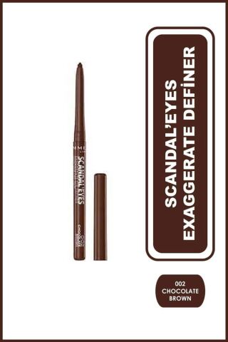 Rimmel London Kahve Eyeliner - Scandal'eyes Exaggerate Definer 002 Chocolate Brown