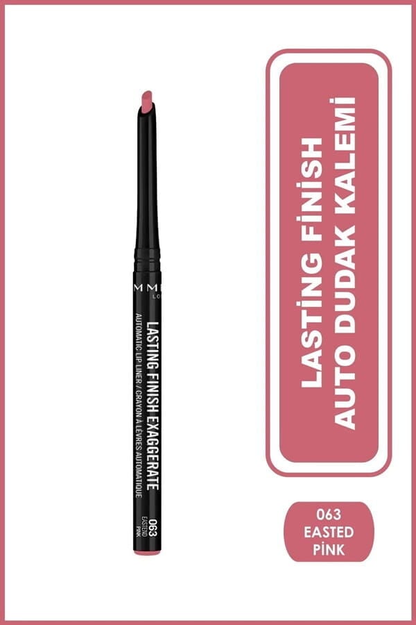 Rimmel London Dudak Kalemi - Lasting Finish Auto Lipliner 063 Easted Pink