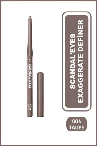Rimmel London Taupe Eyeliner - Scandal'eyes Exaggerate Definer 006 Taupe